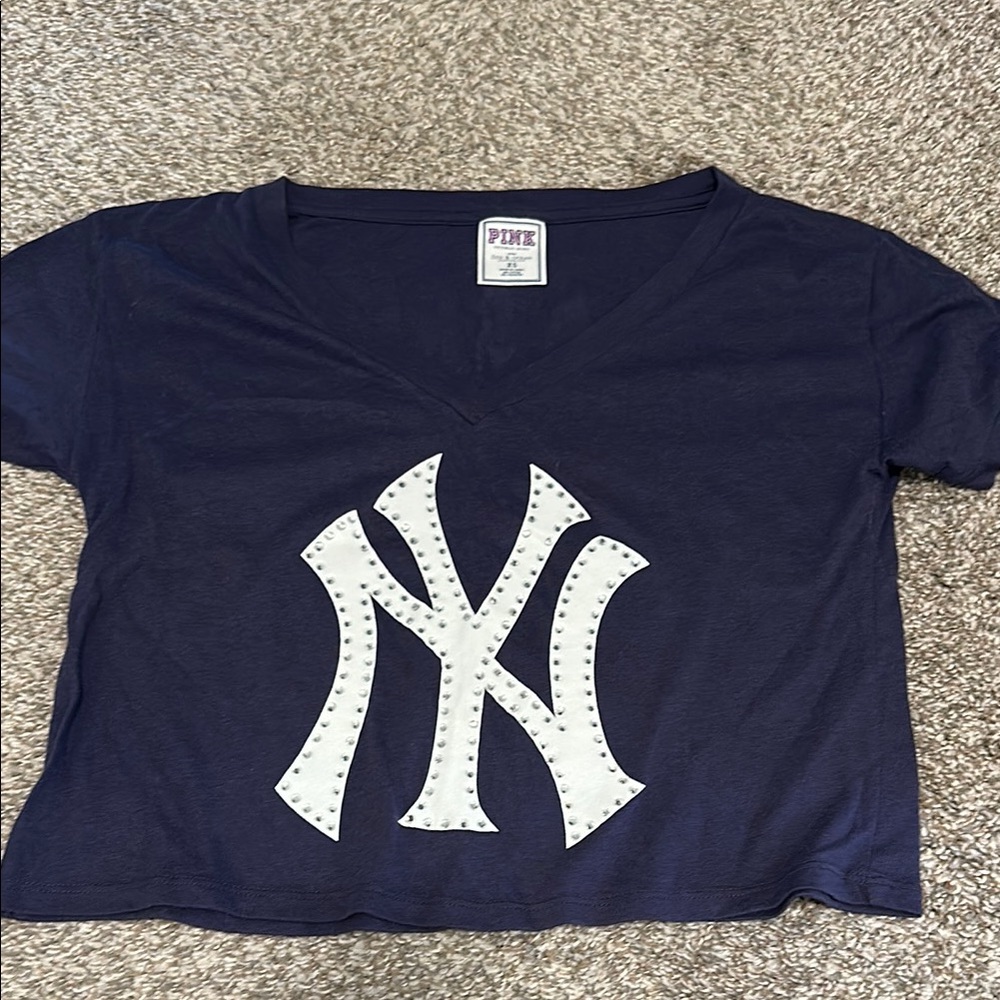 Victoria's Secret Navy Blue Graphic Tee